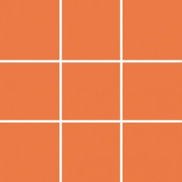 Lattialaatta Pukkila Pro Technic Color Orange, kiiltävä, sileä, 97x97mm