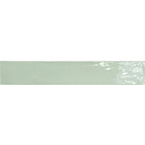 Seinälaatta Pukkila Manacor Mint, kiiltävä, laineileva, 6.5x40cm