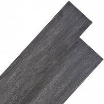 PVC-lattialankut 4,46m² 3mm musta