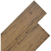 PVC-lattialankut 4,46m² 3mm pähkinäpuun ruskea