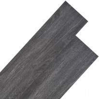 PVC-lattialankut 5,26m² 2mm Musta ja valkoinen