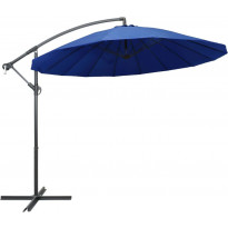 Riippuva päivänvarjo sininen 3 m alumiinitanko
