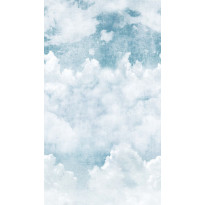 Kuvatapetti One Roll One Motif Blue Clouds, 1.59x2.80m, non-woven 