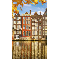 Maisematapetti Dimex Houses In Amsterdam, 150x250cm