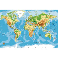 Kuvatapetti Dimex World Map, 375x250cm