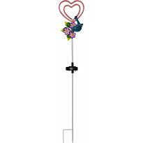 Aurinkokennokoristevalaisin Star Trading Linny Heart, 77cm, pinkki