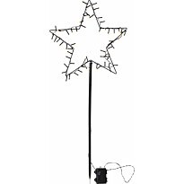 LED-valokoriste Star Trading Spiky tähti, 92cm, musta