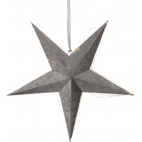 Paperitähti Star Trading Velvet, Ø600x210mm, harmaa