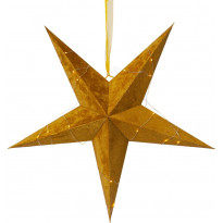 Paperitähti Star Trading Velvet, Ø600x210mm, kulta