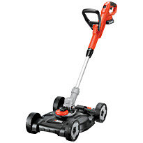 Akkutrimmeri 3-IN-1 BLACK+DECKER STC1820CM, 18V Li-ion + ruohonleikkuualusta, Verkkokaupan poistotuote