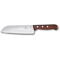 Santoku-kokkiveitsi Victorinox, 17cm, ovaalihiottu, puukahva