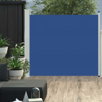 Sisäänvedettävä terassin sivumarkiisi sininen 100x300 cm