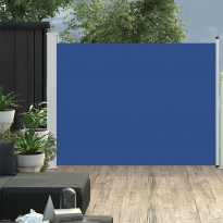 Sisäänvedettävä terassin sivumarkiisi 140x500 cm sininen