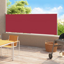 Sisäänvedettävä terassin sivumarkiisi 180x500 cm punainen
