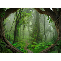 Kuvatapetti A.S. Creation Designwalls Tropical Forest, 350x255cm, vihreä