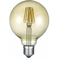 LED-lamppu Trio E27, filament, iso globe, 8W, 806lm, 2700K, ruskea, switch dimmer