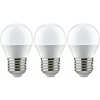 LED-lamppu Paulmann Drop, E27, 470lm, 5.5W, 2700K, opaali, 3kpl