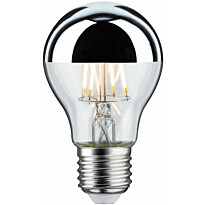 LED-pääpeililamppu Paulmann Modern Classic Edition Pear, E27, 600lm, 6.5W, 2700K, hopea