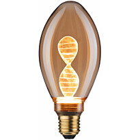LED-lamppu Paulmann Inner Glow Edition Pear Helix, E27, 180lm, 3.5W, 1800K, kulta