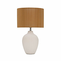 Pöytävalaisin Paulmann Pauleen Timber Glow, E27, beige/valkoinen