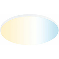 Upotettava LED-paneeli Paulmann Veluna Edge, Smart Home Zigbee 3.0, IP44, Ø20cm, 18W, säädettävä värilämpötila, valkoinen
