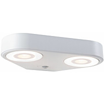 LED-ulkoseinävalaisin Paulmann Silma 2-osainen 280x176mm 3000K 2x5.5/2x0.7W 2x600lm hämäräohjattu liiketunnistin IR