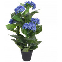 Tekokukka ruukulla hortensia 60 cm sininen