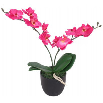 Tekokukka ruukulla orkidea 30 cm punainen