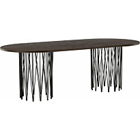 Ruokapöytä Furniture Fashion Stone mokka/musta