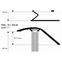 Kiinnitystulppa Progress Profiles listoille TAS, 36mm, nylon