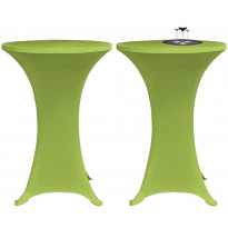 Venyvä pöydänsuoja 2 kpl 60 cm vihreä