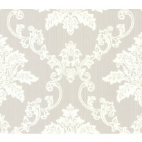 Tapetti 1838 Wallcoverings Hampton, harmaa/valkoinen, 0,52x10,05m