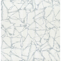 Tapetti 1838 Wallcoverings Glaze, hopea/valkoinen, 0,52x10,05m