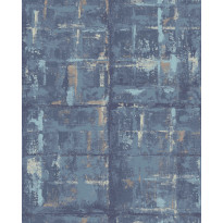 Tapetti 1838 Wallcoverings Patina, sininen, 0,52x10,05m