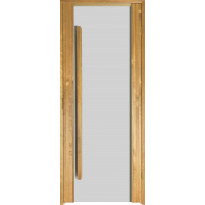 Saunan ovi Prosauna Sarastus, kirkas lasi, 7x19, lämpökäsitelty haapa