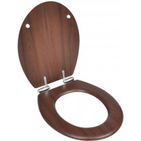 WC-istuimen kansi soft-close MDF yksinkertainen muotoilu ruskea