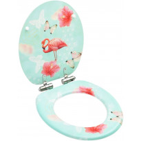 WC-istuimen kansi soft-close MDF flamingokuosi