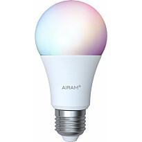 Vakiolamppu Airam SmartHome, 11W, E27, 1055lm, 2700-6500K, RGB/TW, opaali