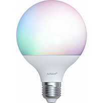 LED-lamppu Airam SmartHome GLOBE-95, 11W, E27, 1055lm, 2700-6500K, RGB/TW, opaali