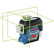 Linjalaser Bosch Professional GLL 3-80 CG, 12V, 2.0Ah akulla + L-Boxx, Verkkokaupan poistotuote