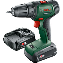 Akkuporakone Bosch UniversalDrill, 18V, 2x1.5Ah akuilla, Verkkokaupan poistotuote