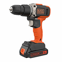 Akkuiskuporakone Black+Decker BCD003C1, 18V, 1.5Ah akulla