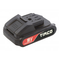 Mutterinvääntimen akku Timco 18V, 2Ah