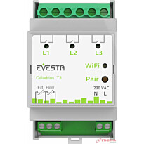 Älytermostaatti pörssisähköohjauksella Etherma Evesta Caladrius T3, wifiohjelmoitava, 3-vaihe 3x16A