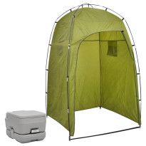 Kannettava retkeily-WC teltalla, 10 + 10 l, eri värejä