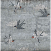 Kuvatapetti Rebel Walls Concrete Art Swallow, non-woven, mittatilaus