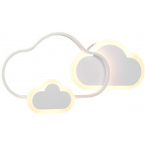 LED-kattovalaisin Trio Cloudy, mattavalkoinen RGBW