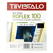 Läpivientikaulus Roflex 100, LVI-putken kaulus, 90-125mm putkelle, 5kpl/pkt