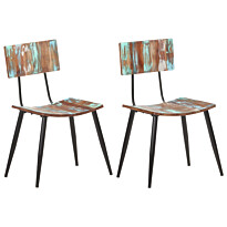 Ruokapöydän tuolit uusiokäytetystä puusta, eri pakkauskokoja