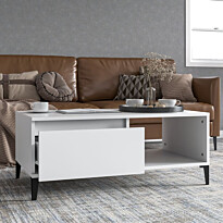 Sohvapöytä 90x50x36,5cm, tekninen puu, eri värejä